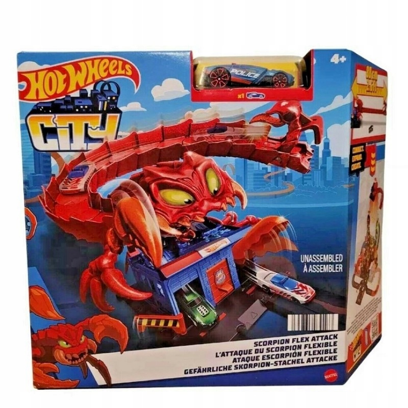 

Hot Wheels Tor Pułapka Skorpiona Hw City Zestaw