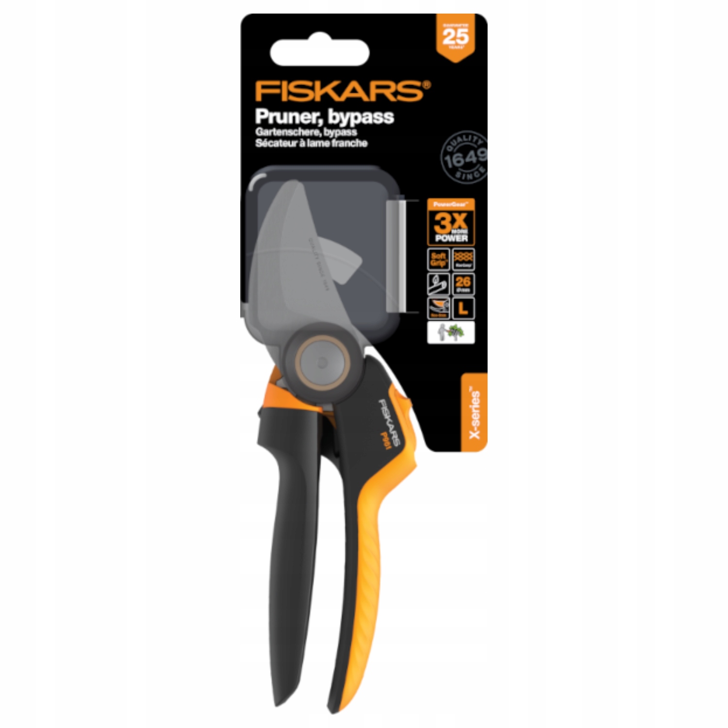 Fiskars X-series P961 Sekator nożycowy jednoręczny do gałęzi pędów ogrodowy
