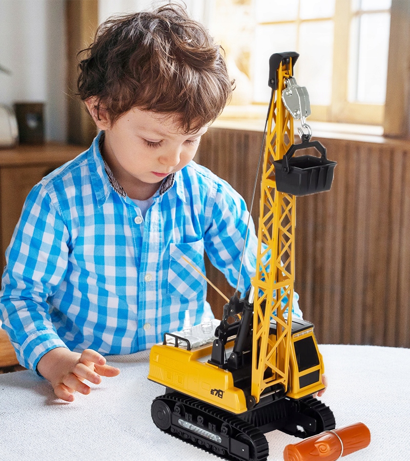 ŻURAW DŹWIG MEGA DUŻY ZDALNIE STEROWANY DLA DZIECI RUCHOMY GĄSIENICE A Marka Stator