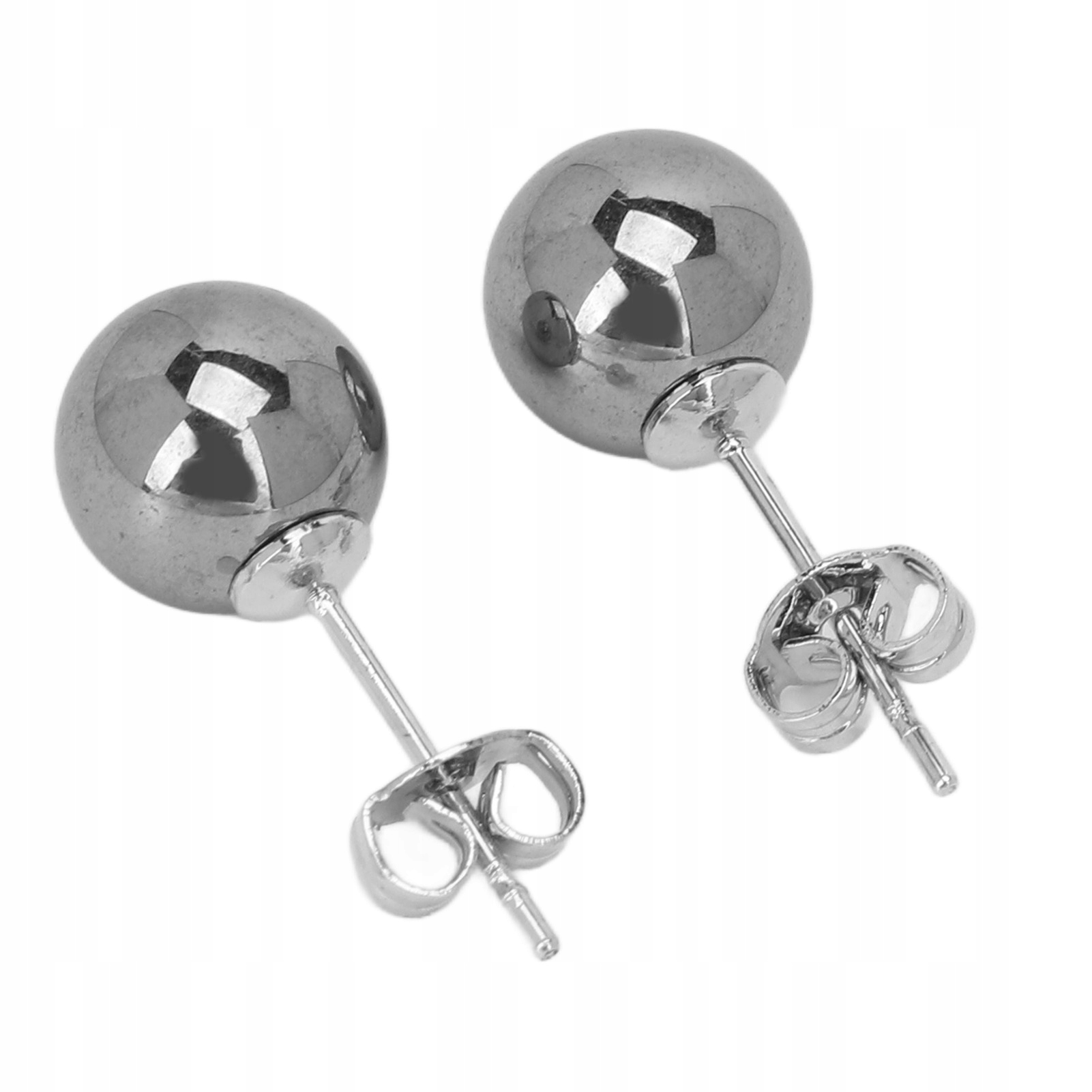 1 para 8mm Ball Ear Studs Teraherc Energy Stone