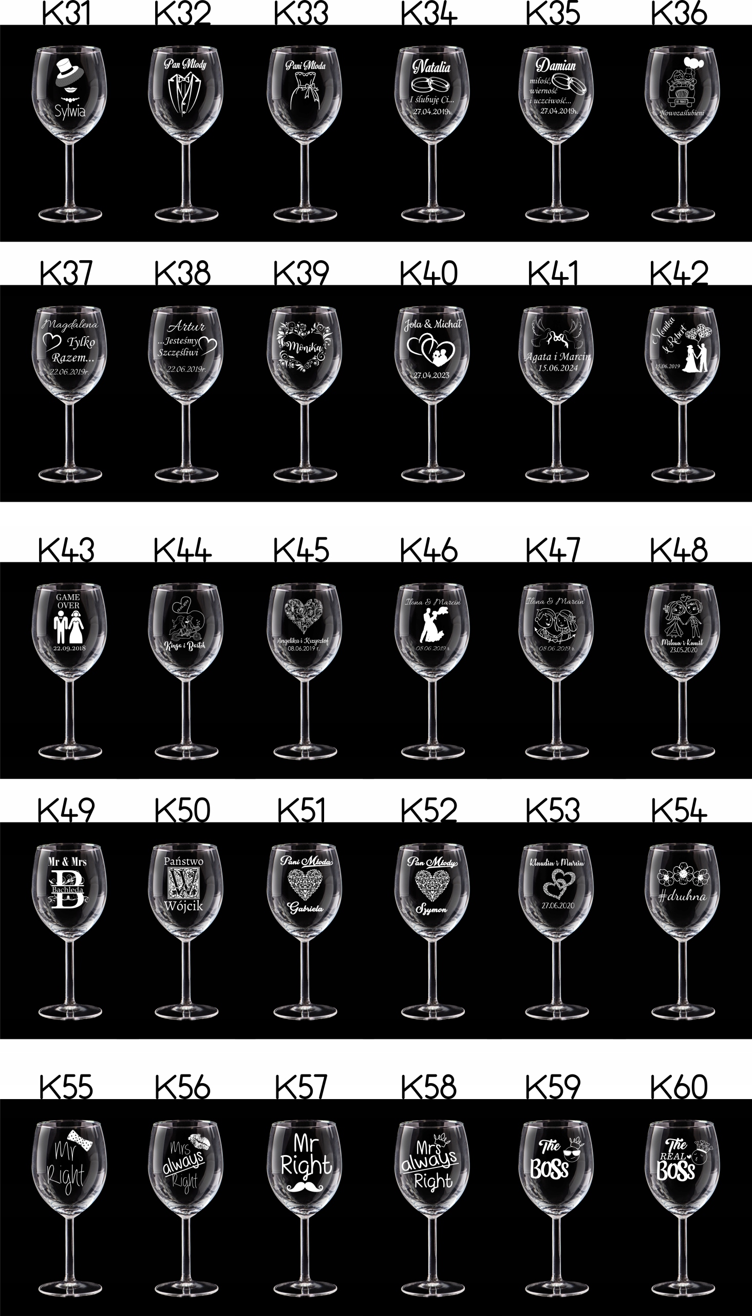 SKRZYNKA + KIELISZEK Z GRAWEREM ŚLUB URODZINY Rodzaj szkło