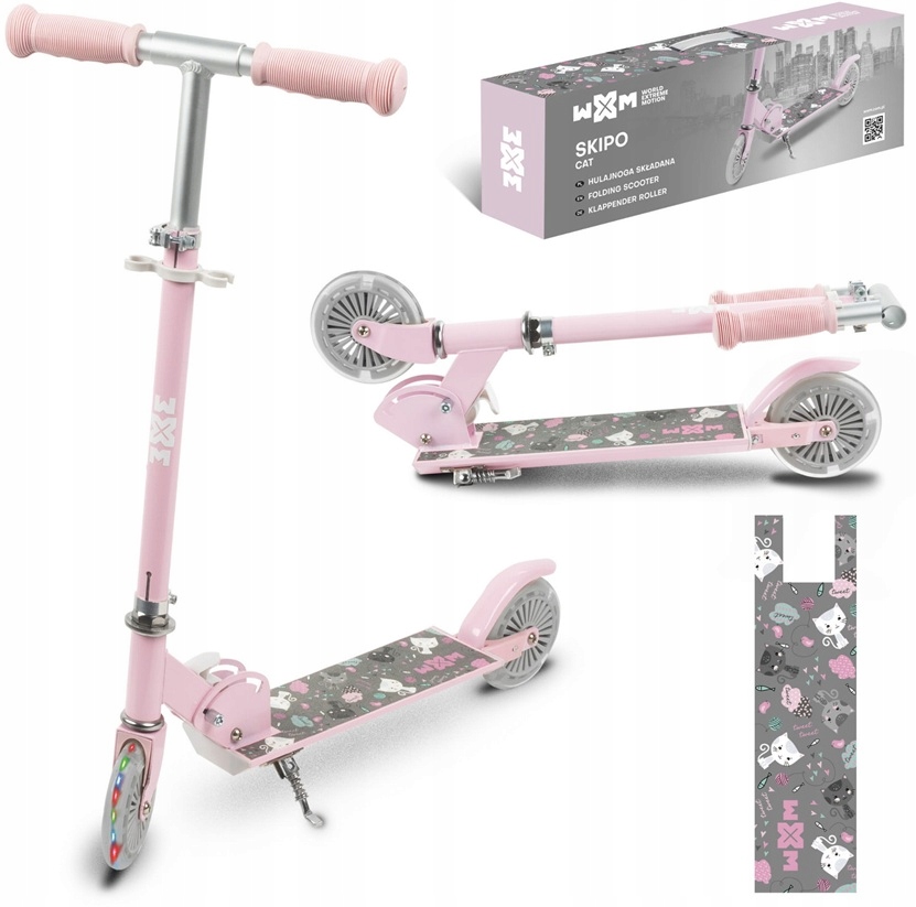 Hulajnoga Składana Koła Led 120mm Wxm Skipo