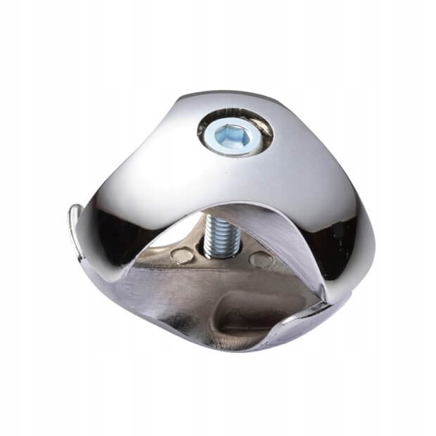 Złącze do rury fi 25 trzykierunkowe prawe chrom