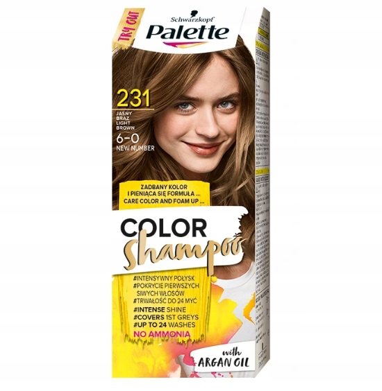 

Palette Szampon KOL.231/6-0 Jasny brąz