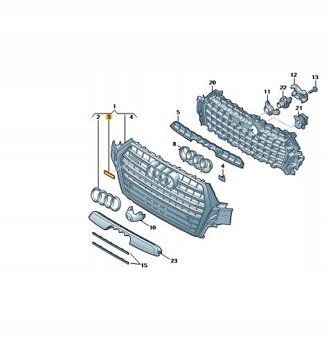 ЕМБЛЕМА ЗНАЧОК НАДПИС AUDI A6 C7 КВАТТРО