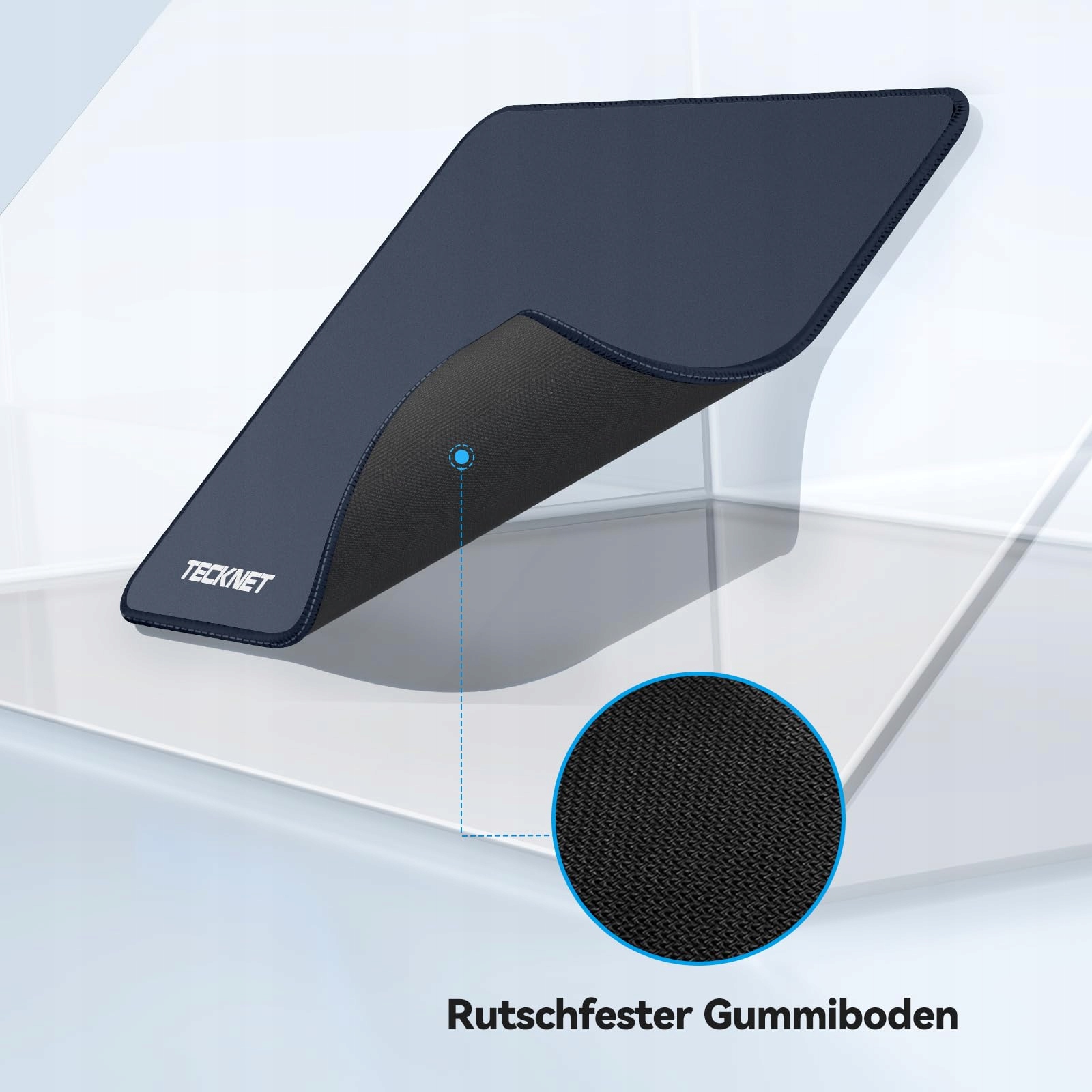 TECKNET Podkładka Gamingowa Wodoodporna Antypoślizgowa 280x210 mm Niebieska — miniatura 3