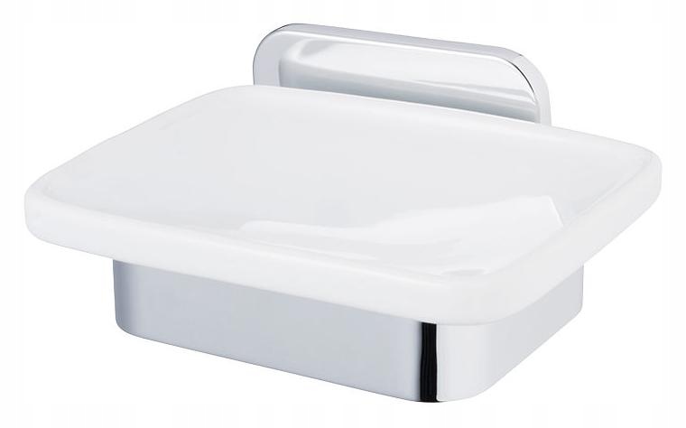 

Mydelniczka łazienkowa ścienna ceramiczna biała