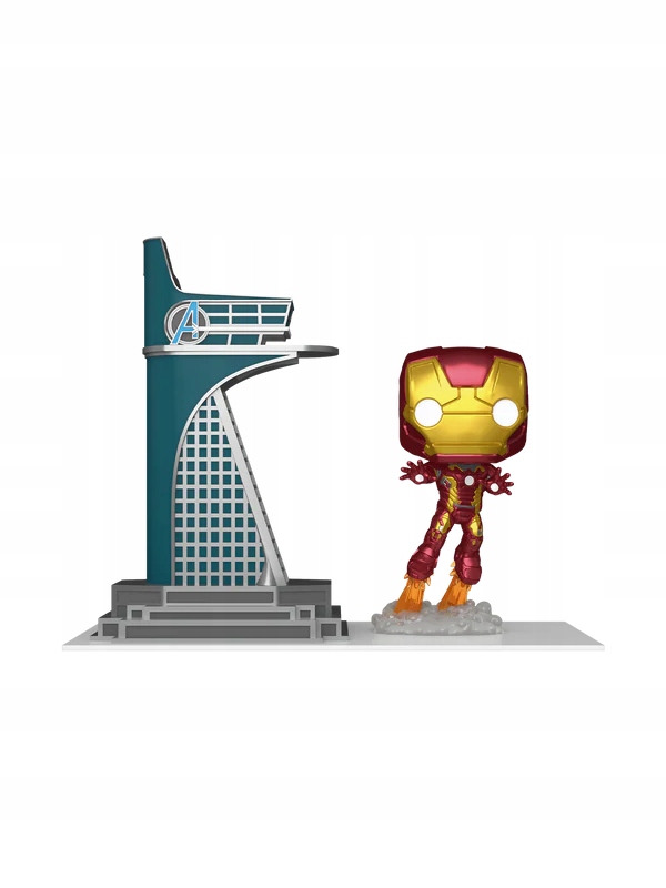 Avengers Avengers Tower & Iron Man (svítící) (Funko Pop! Town 35)