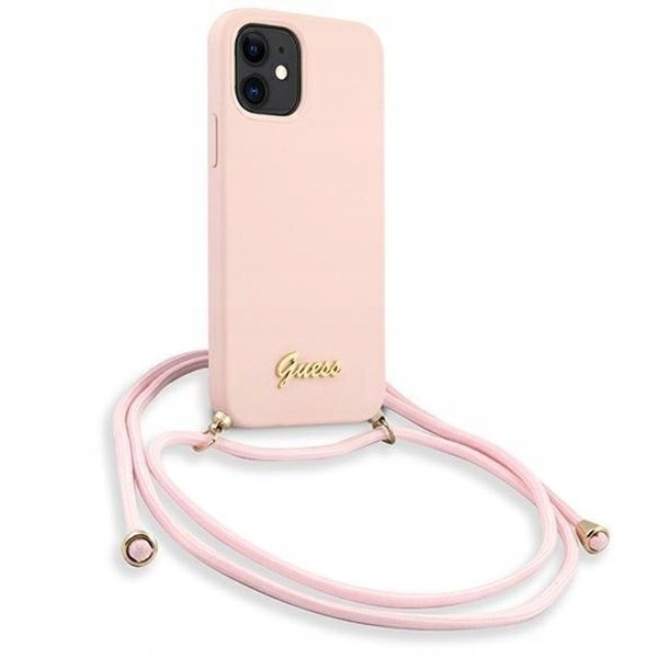 

Etui Do Iphone 12 Mini Guess Metal Logo Cord Case