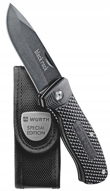 

Wurth Black Rock Nóż Składany Scyzoryk Etui