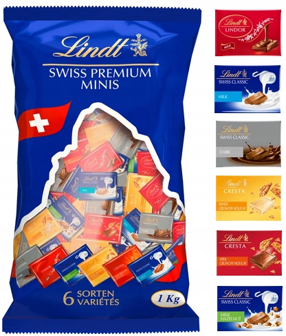 Lindt bombonierka praliny szwajcarskich czekoladek 1kg Dzień Mamy