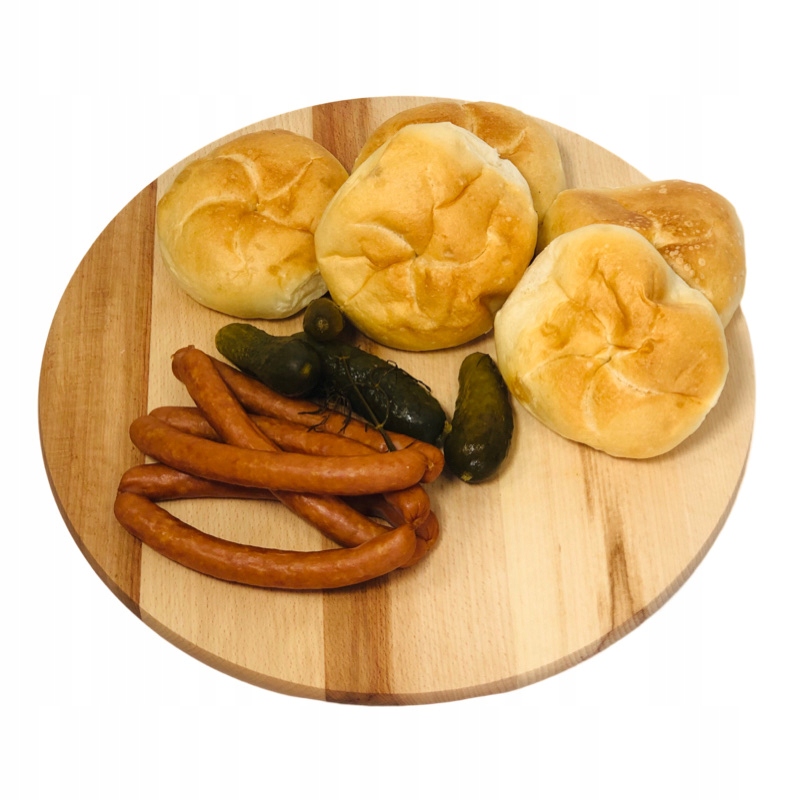 

Deska okrągła z podcięciami 35cm do serwisu pizzy