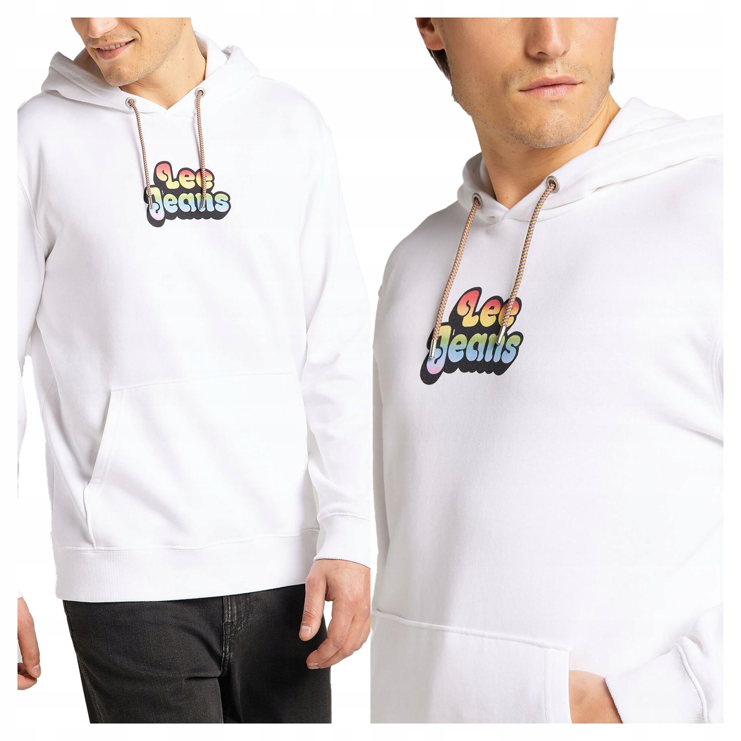 Lee Pride Hoodie Pánská Mikina S Kapucí S Logem XL