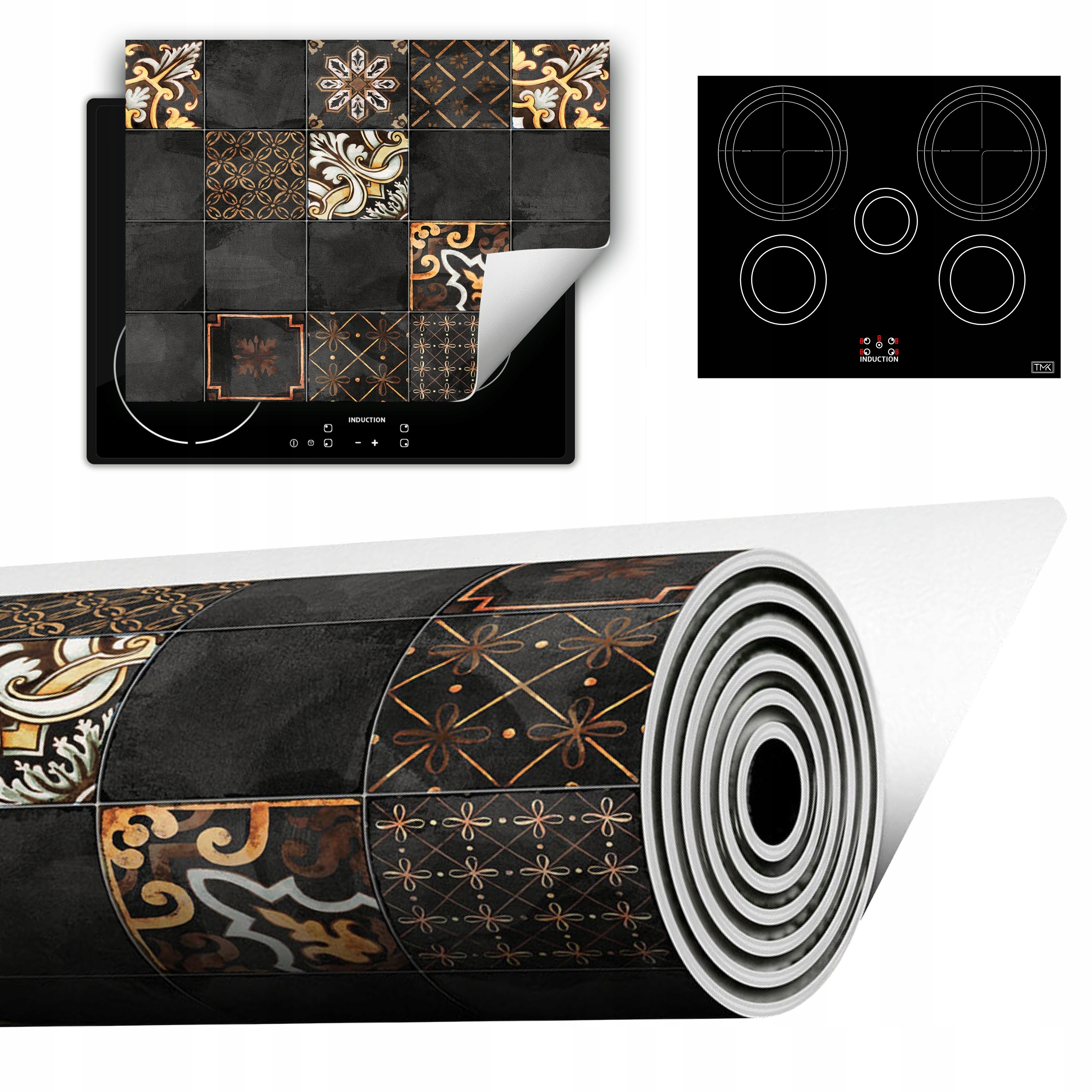 Vinylová Podložka Do Kuchyně Více Místa 70x52 šedá mozaika