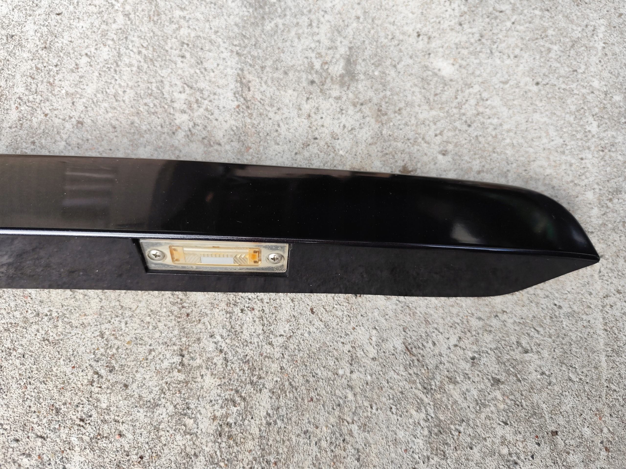VW T5 cap moulding number plate light trunk door black