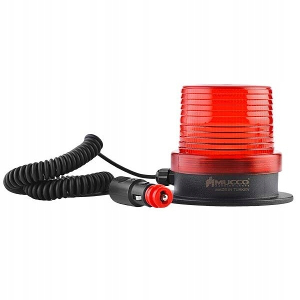 Signálny maják s magnetickou základňou so zástrčkou červená