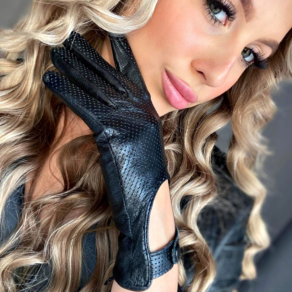 SKÓRZANE RĘKAWICZKI damskie CAŁUSKI CANDY XXL Rozmiar XXL