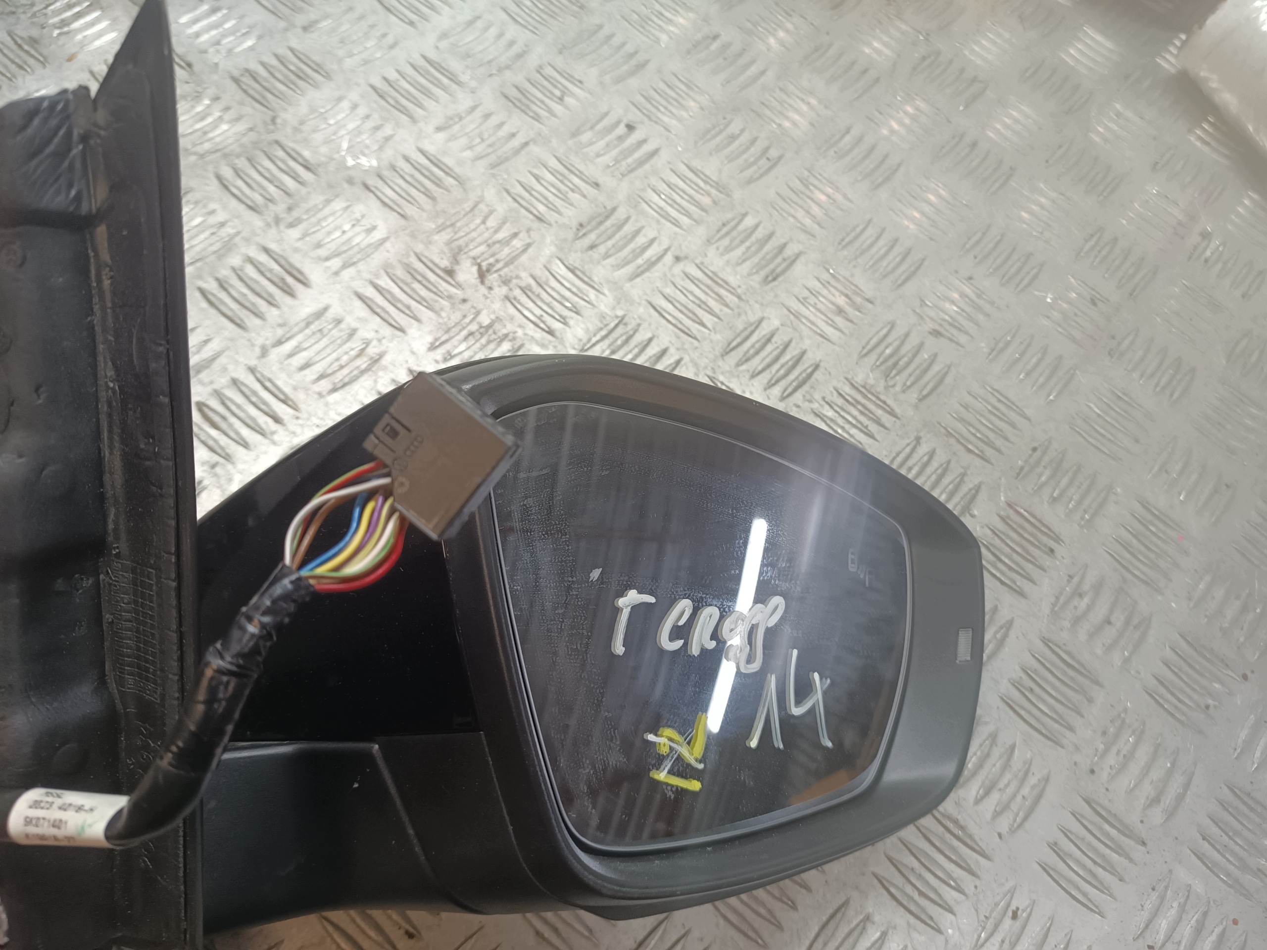 right mirror exterior VOLKSWAGEN T-CROS 14 PIN