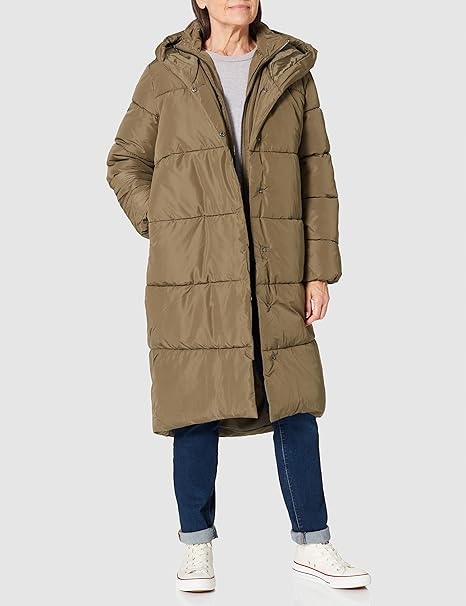 Only Dámská Bunda Zelená Na Zip Dlouhá M 7BA