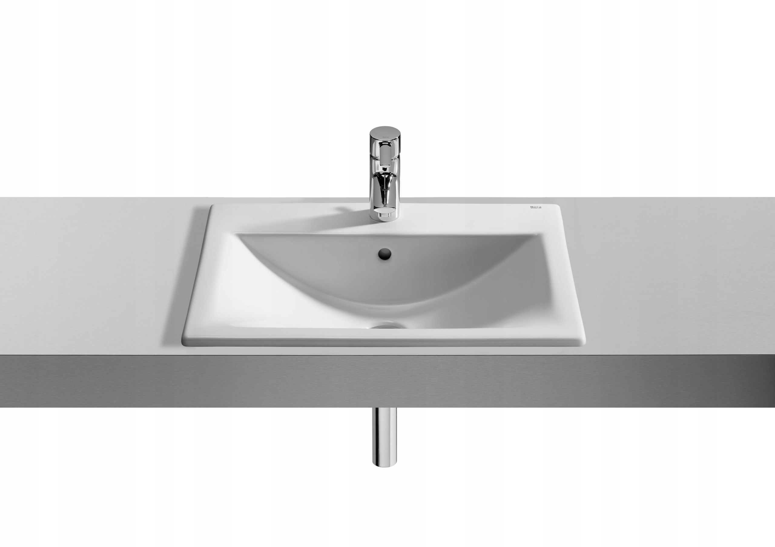 Umywalka wpuszczana Roca Diverta 55 cm Supraglaze biała A327116S00