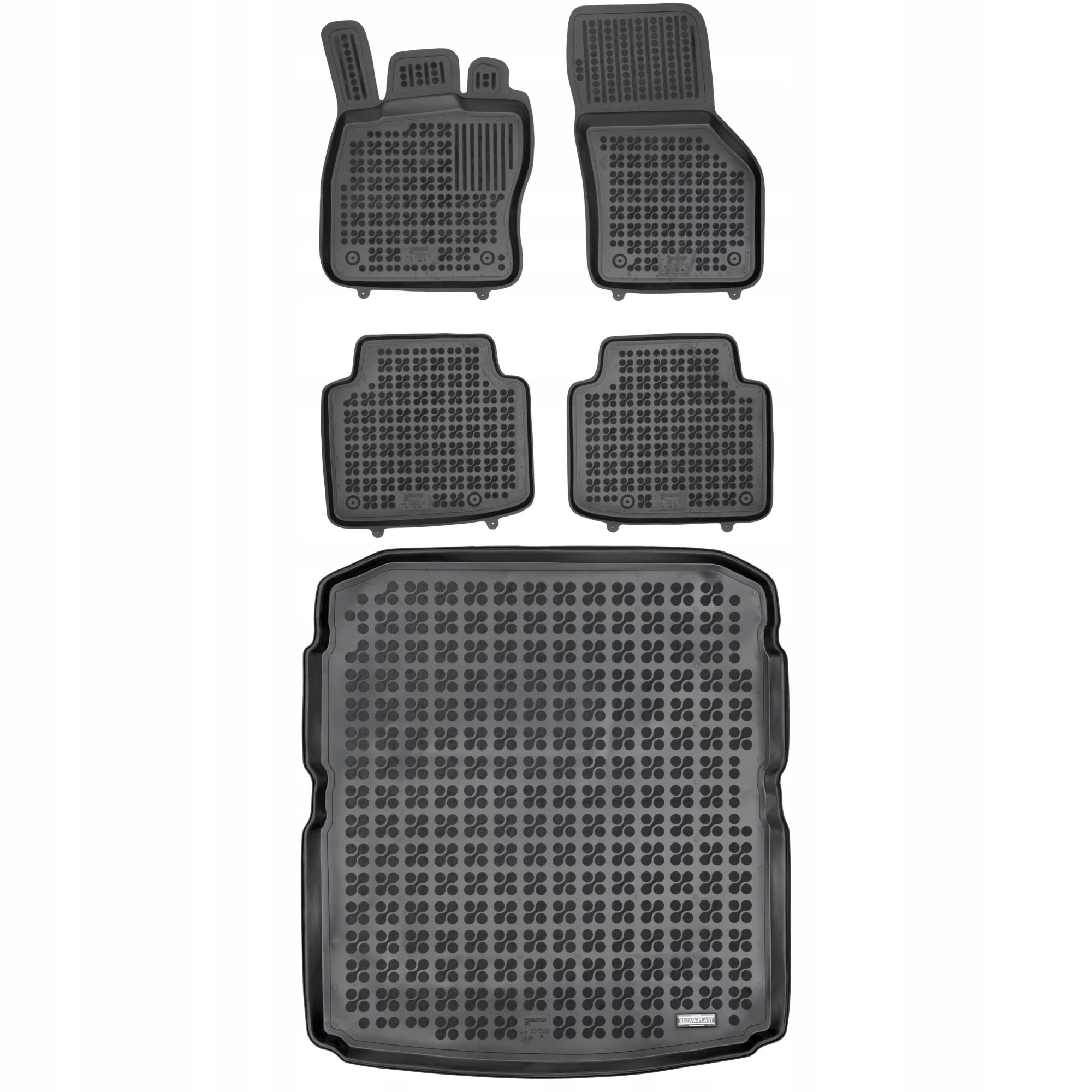 Gumová sada koberčekov a rohože Škoda Superb III 2015-2023 Liftback