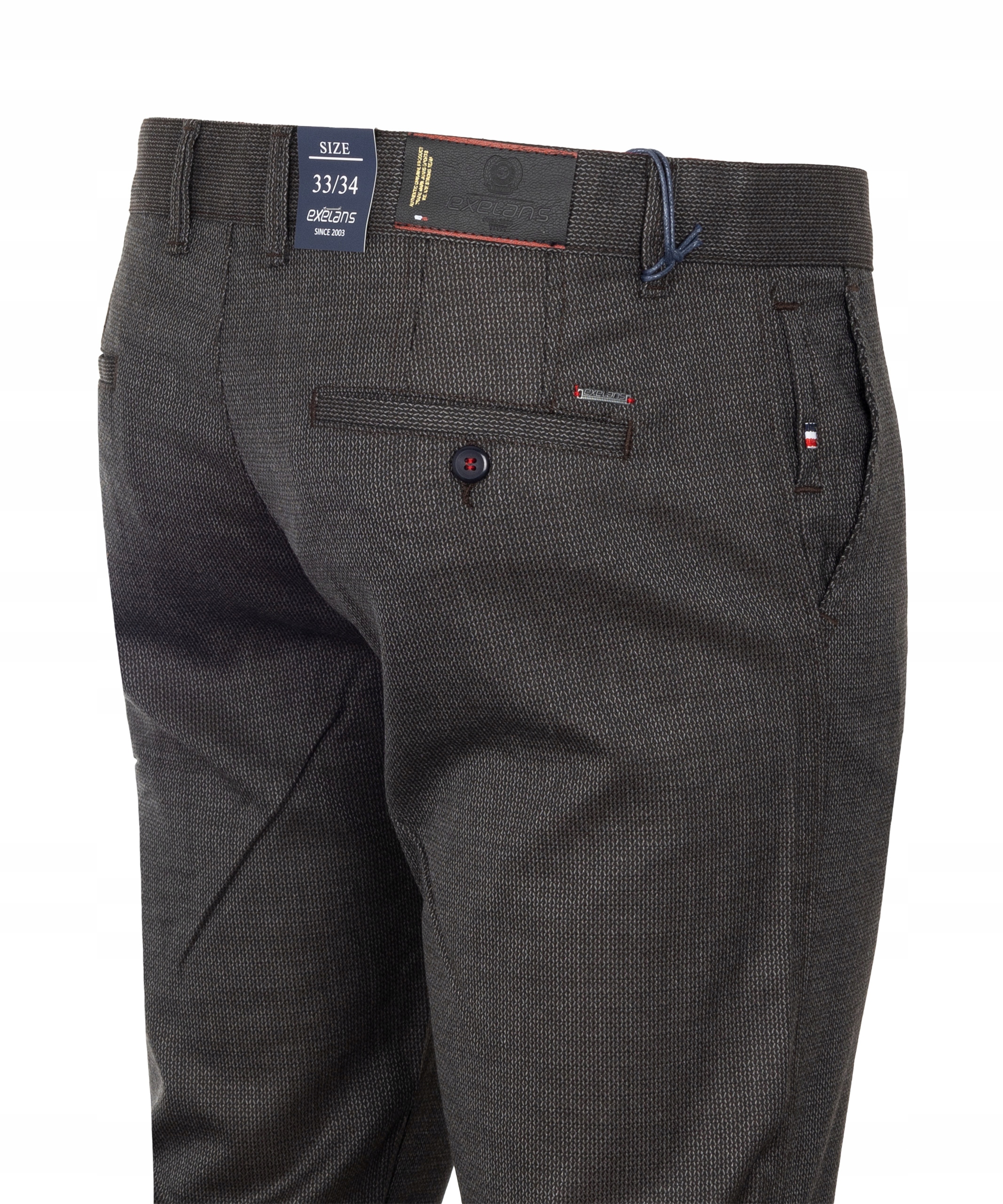 

Spodnie męskie materiał W36 100cm szare oliwkowe