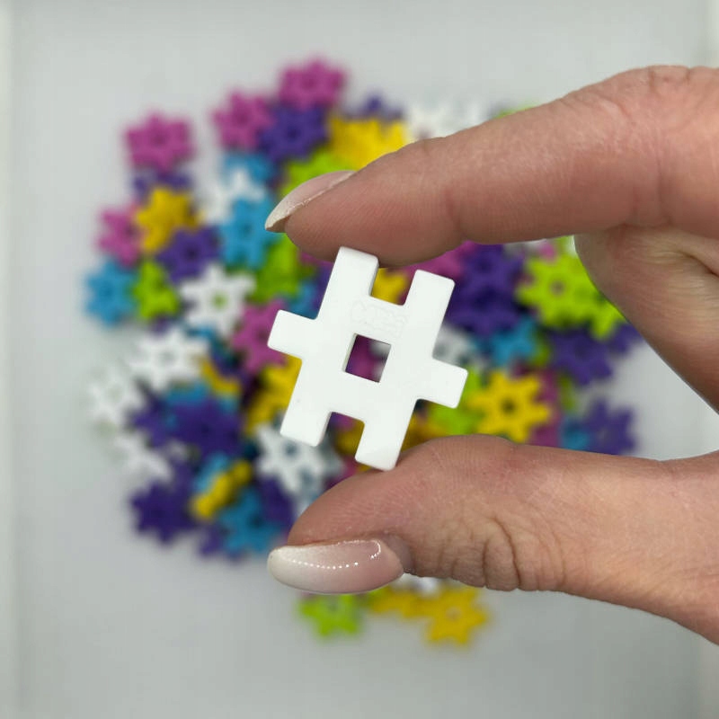 Мелі Конструктор Рожеві блоки 200 шт. Вафельний тип