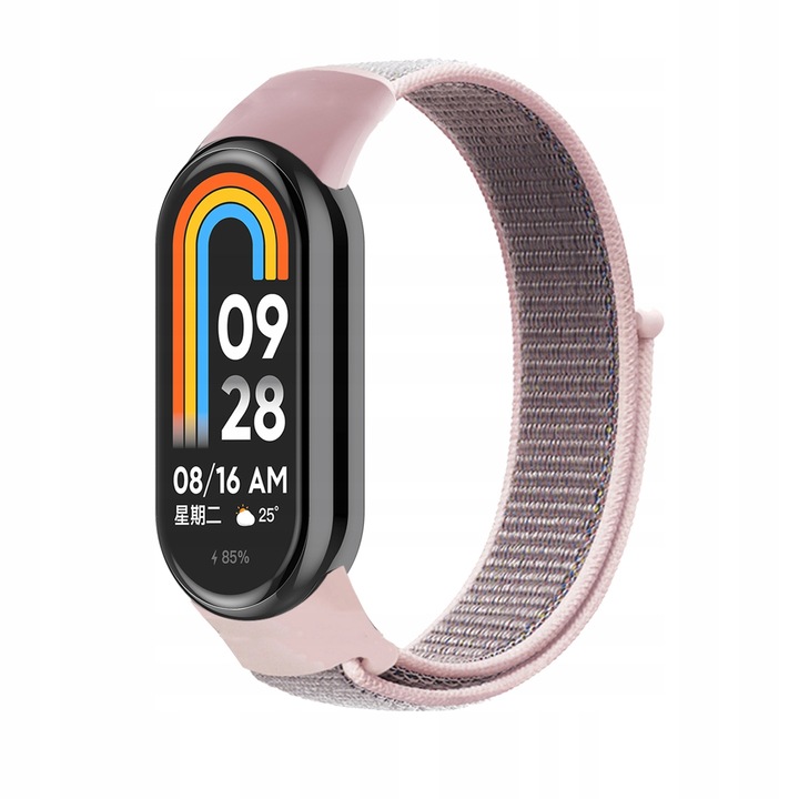 PASEK OPASKA NYLON DO SMARTBAND XIAOMI MI BAND 8/9 CZARNA i INNE Materiał inny