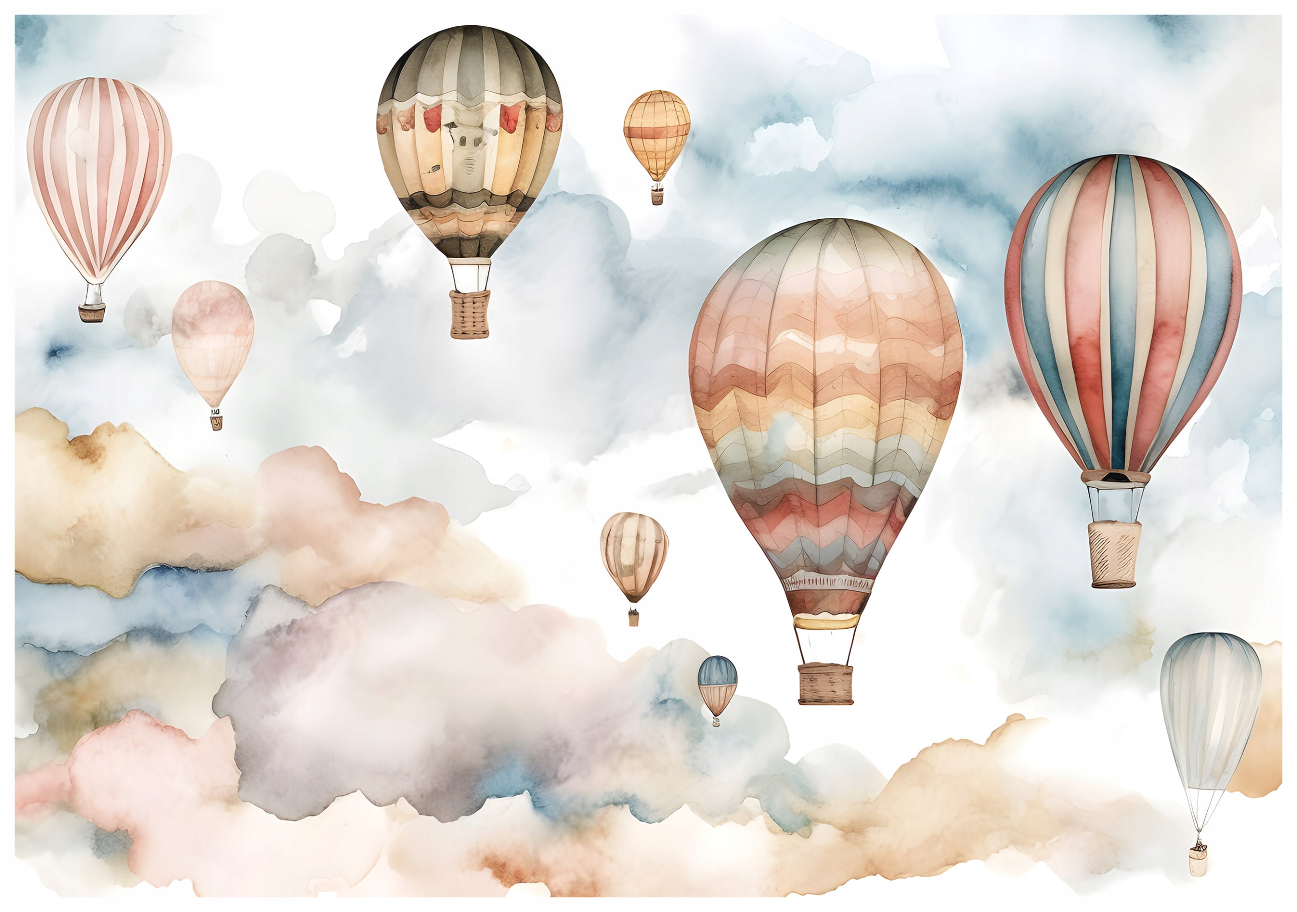 Fototapeta Akvarijní koule na obloze pastelové vinylové 254x184 lepidlo