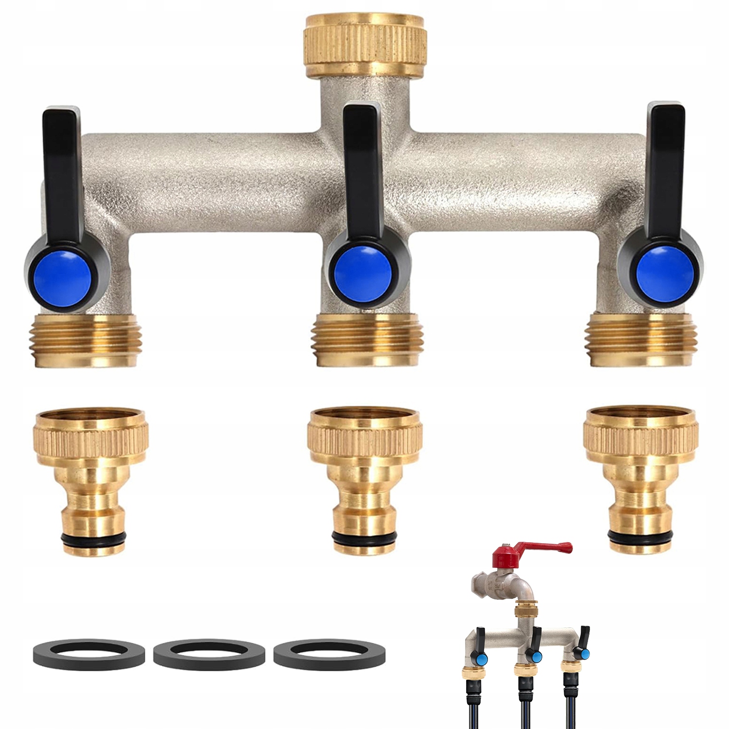 3-CESTNÝ Rozdělovač S Robustní Regulací Průtoku, Nezávislé Ventily