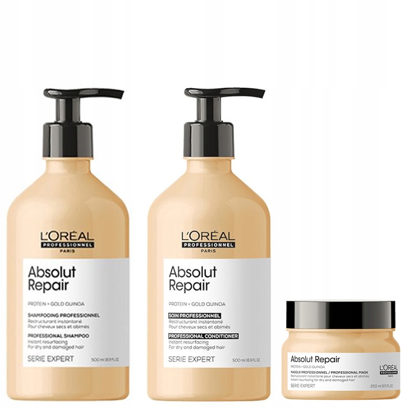 Loreal Absolut Repair šampon 500 ml kondicionér 500 ml maska 250 ml