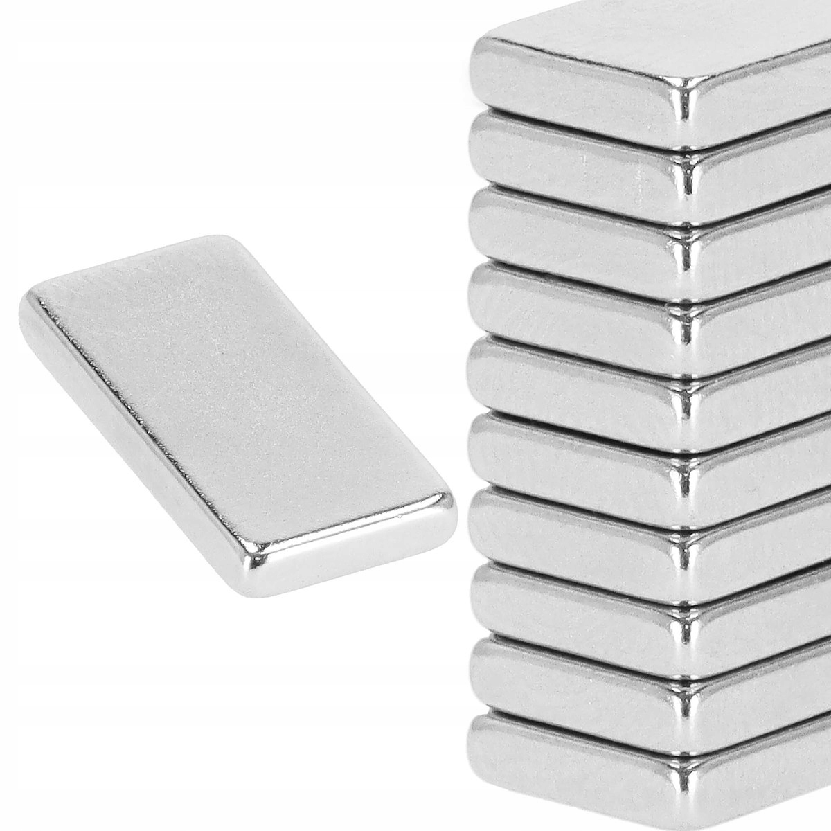 

Magnesy Neodymowe Mocne Płytkowe Komplet 10 Szt