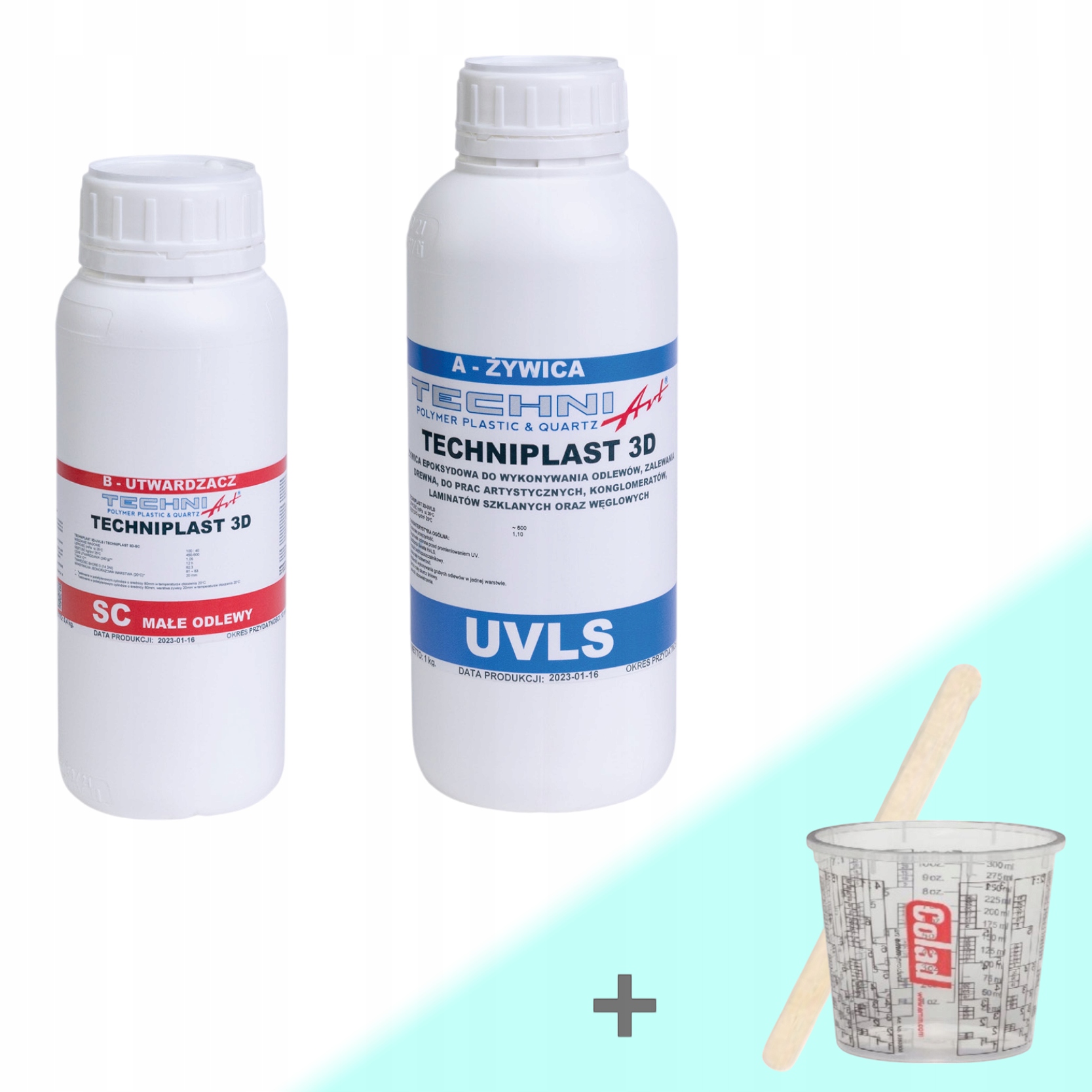 Bezbarvá krystalická epoxidová pryskyřice 2 cm 1,4 kg