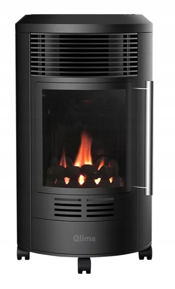 Plynový krb Qlima GH8034 3,4 kW krbový efekt s elegantním sklem