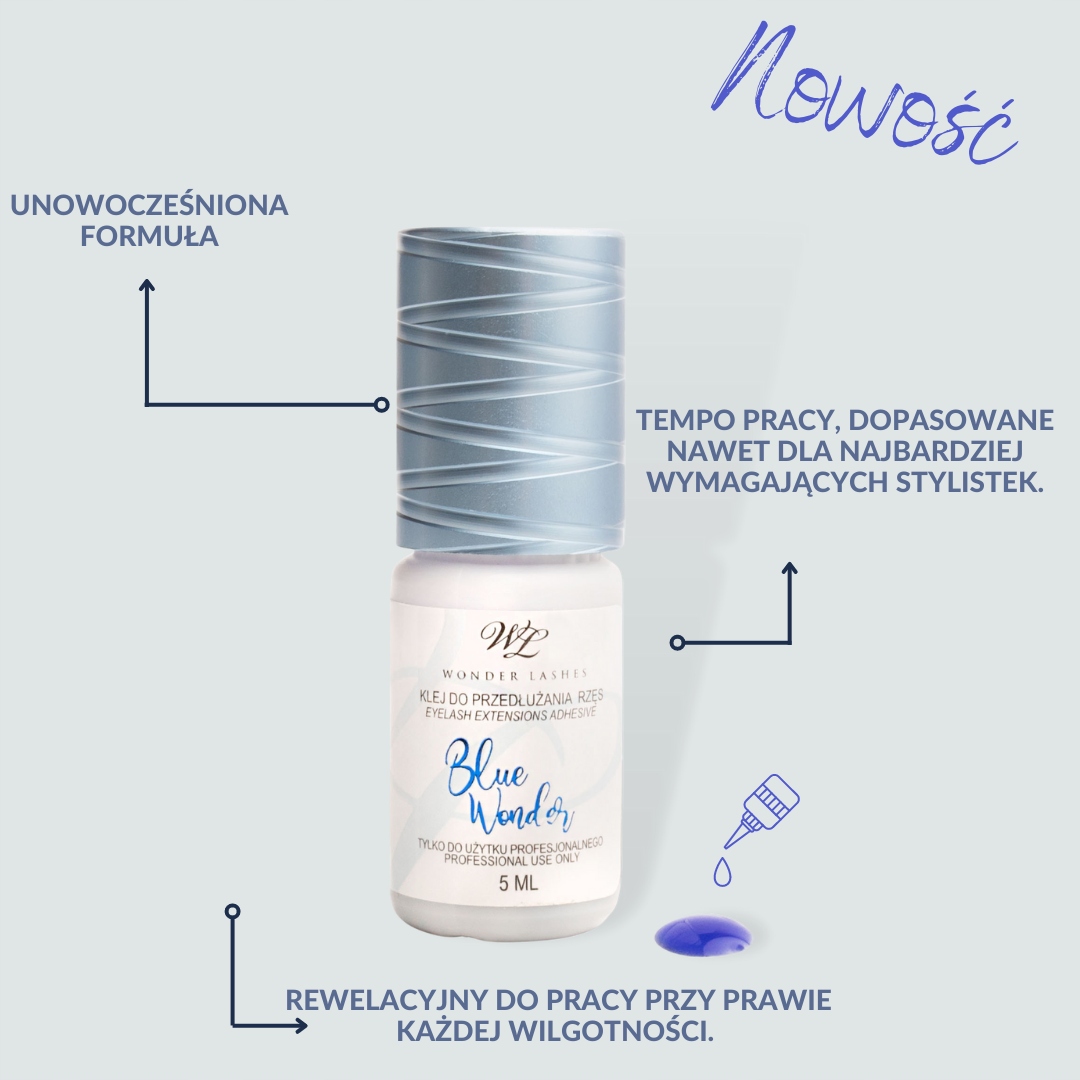 Klej do rzęs Blue Wonder 5 ml Stan opakowania oryginalne