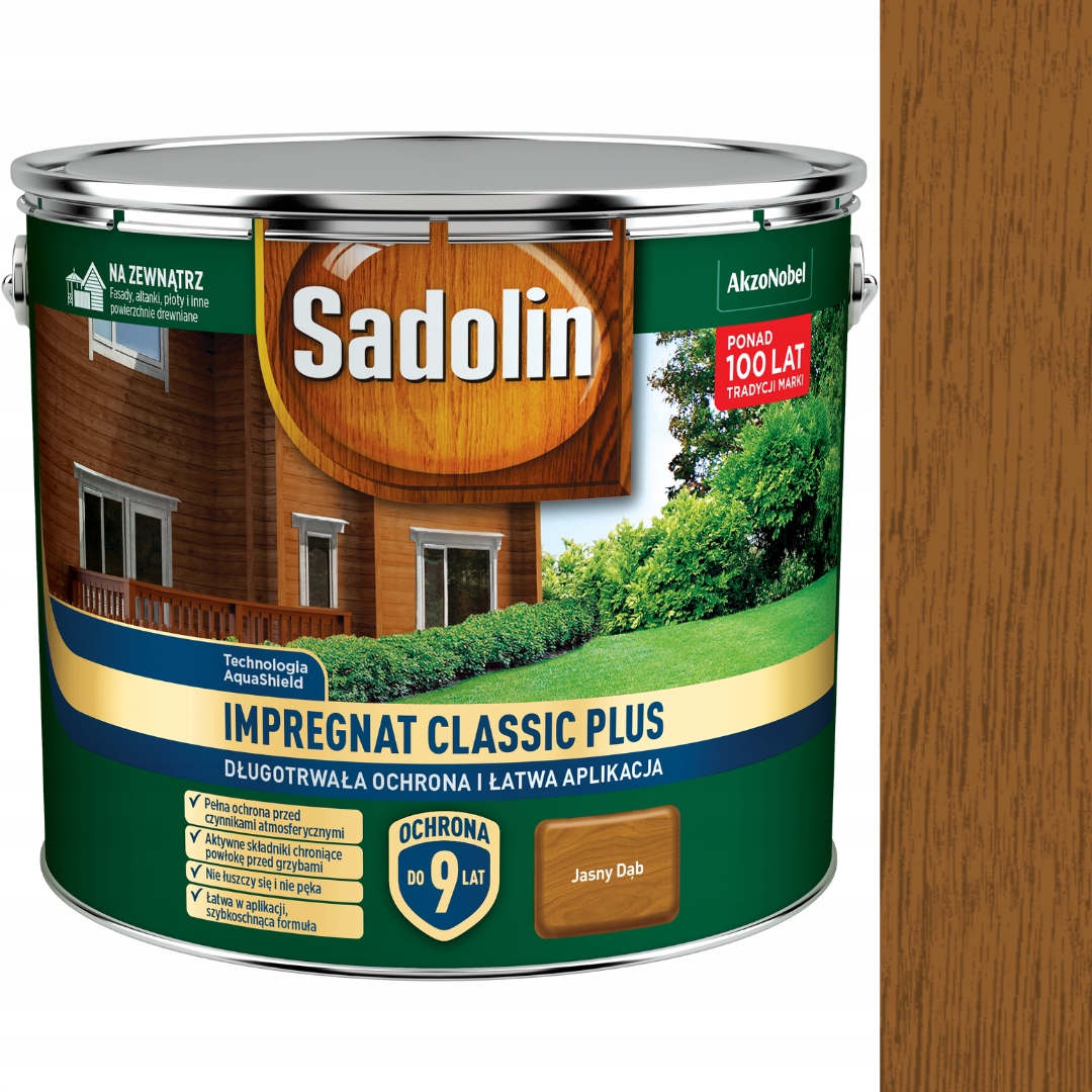 Sadolin Classic Plus Vodná Impregnácia 9 L Dub Svetlý