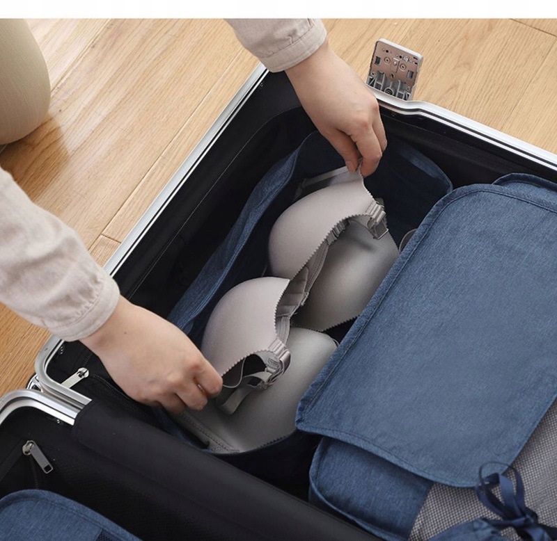 ORGANIZER PODRÓŻNY DO WALIZKI TORBY SZAFY ZESTAW 7 SZT. GRATIS ZAWIESZKA Marka Inna