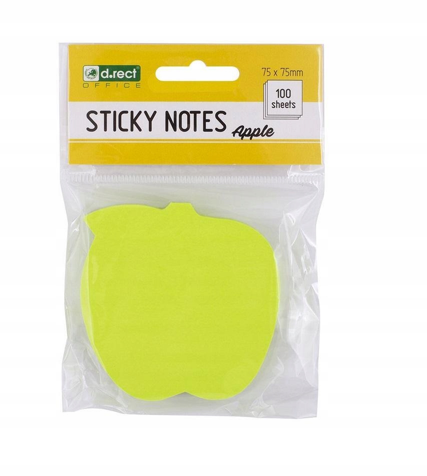 NOTES SAMOPRZYLEPNY KSZTAŁTY JABŁKO D.RECT, D.RECT