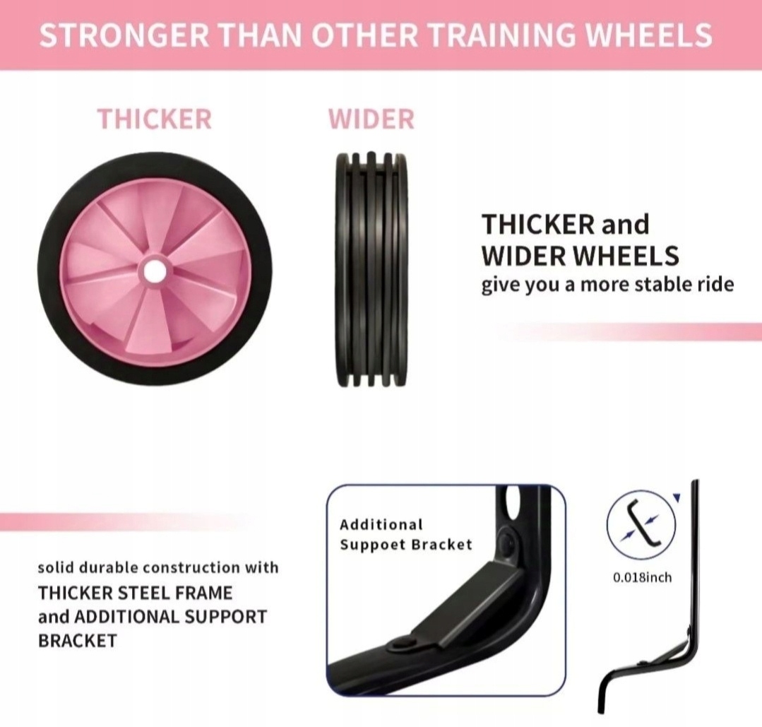 Kółka treningowe do roweru TenFans Rozmiar 5.3