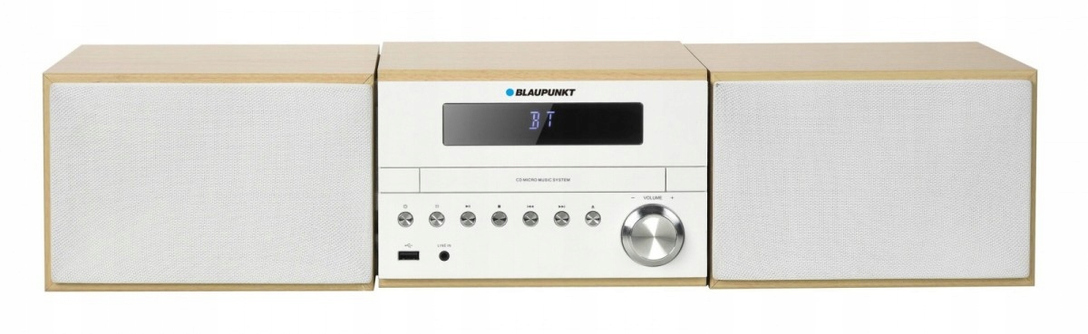 Blaupunkt Mikrosystém Bluetooth RDS/ID3 tag CD/MP3/USB/AUX/Hodinky/Alarm