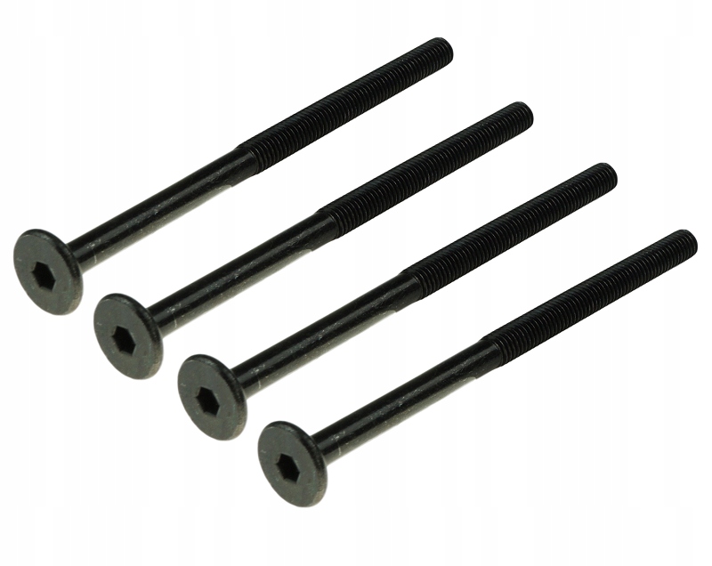 

100x wkręt z łbem walcowym czarny śruba M6x100 mm