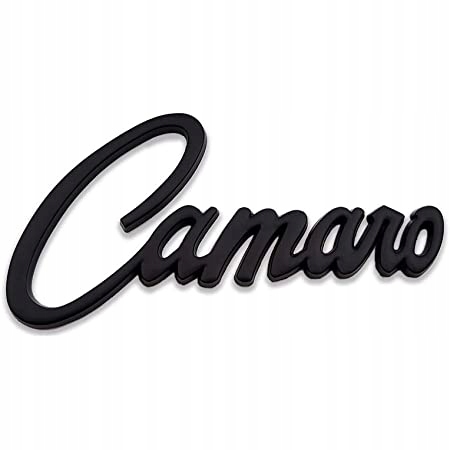 Metalowy Emblemat Znaczek Chevrolet Camaro Czarny