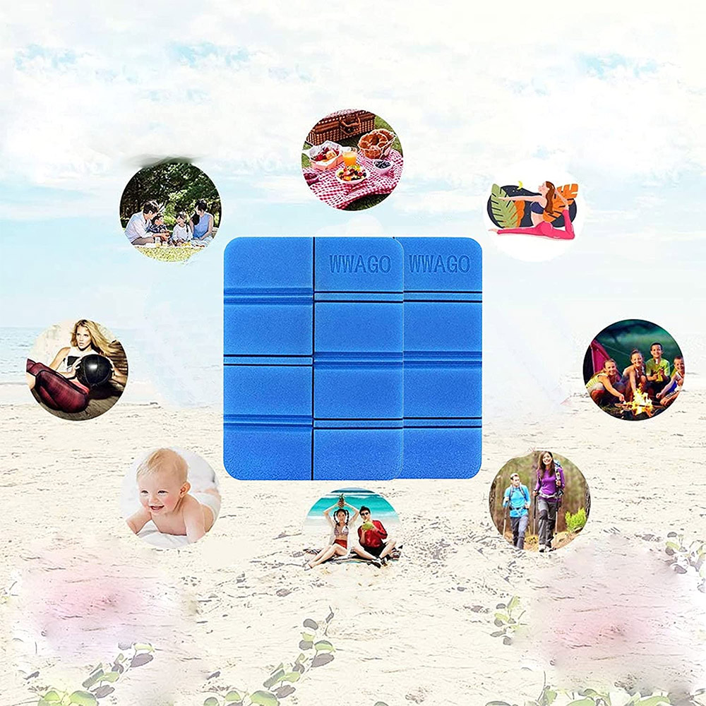 MATA PIANKOWA SKŁADANA TURYSTYCZNA KARIMATA DO SIEDZENIA TERMICZNA W GÓRY Waga 30 g