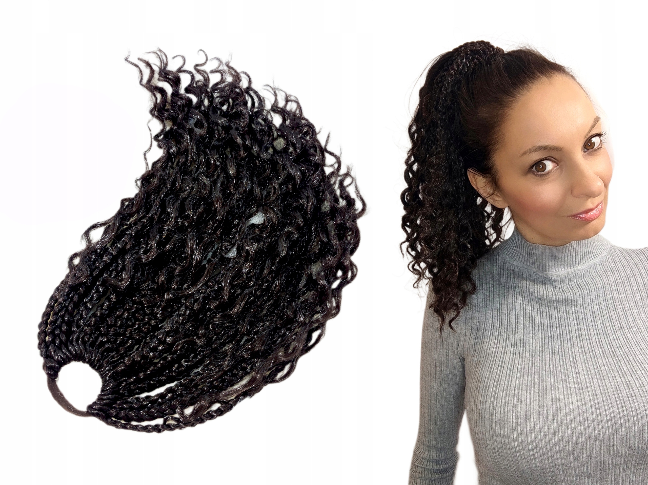 Syntetické copánky na gumičce, Poník na gumičce, Čokoládová Fantazie