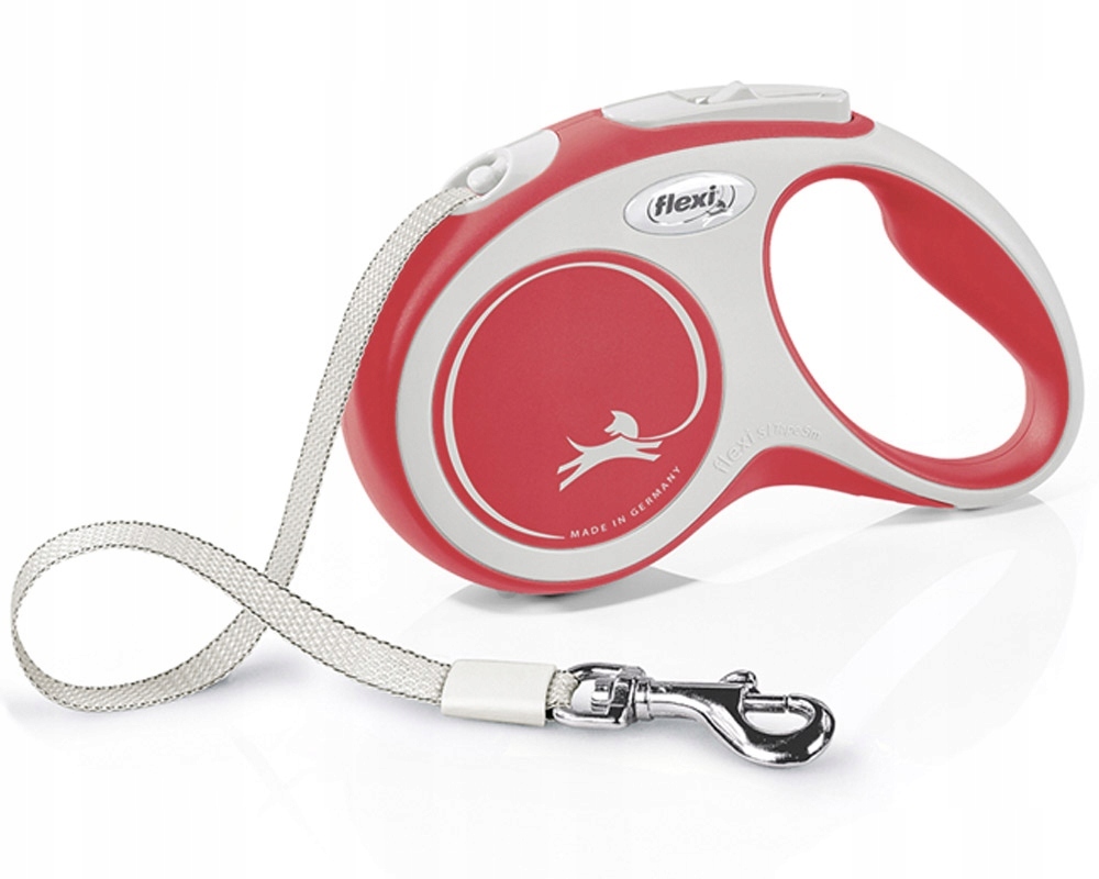 Levně Flexi Automatické Vodítko S páskové 5m červené