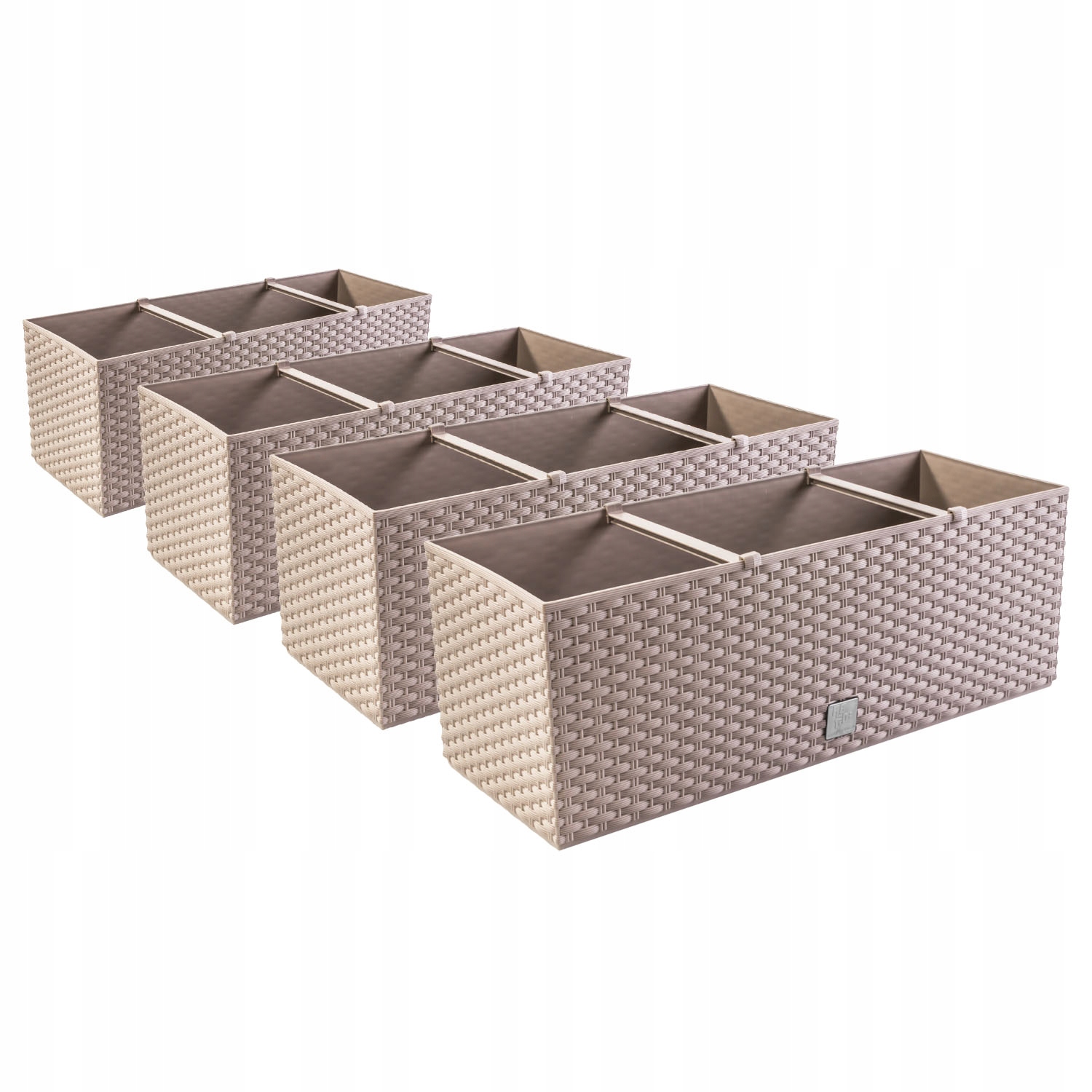 

4x Donica skrzynka balkonowa Rato Cas DRT500 Mocca