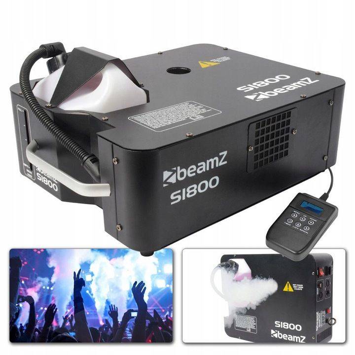 

Wytwornica dymu pion poziom Beamz 1800W DMX pilot
