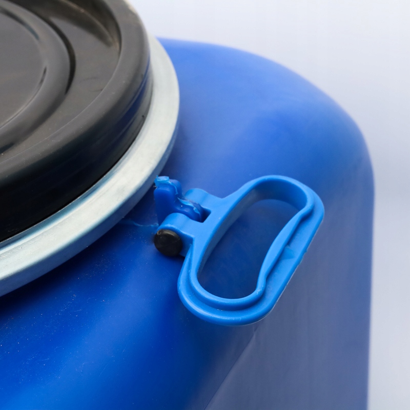 BECZKA PLASTIKOWA 100 L OBEJMA ATEST POJEMNIK ZBIORNIK NA WODĘ