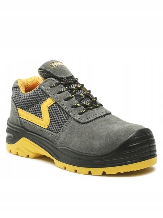 Paredes Šedé Trekové Boty S Ozdobnými Žlutými Botami 36 J0A