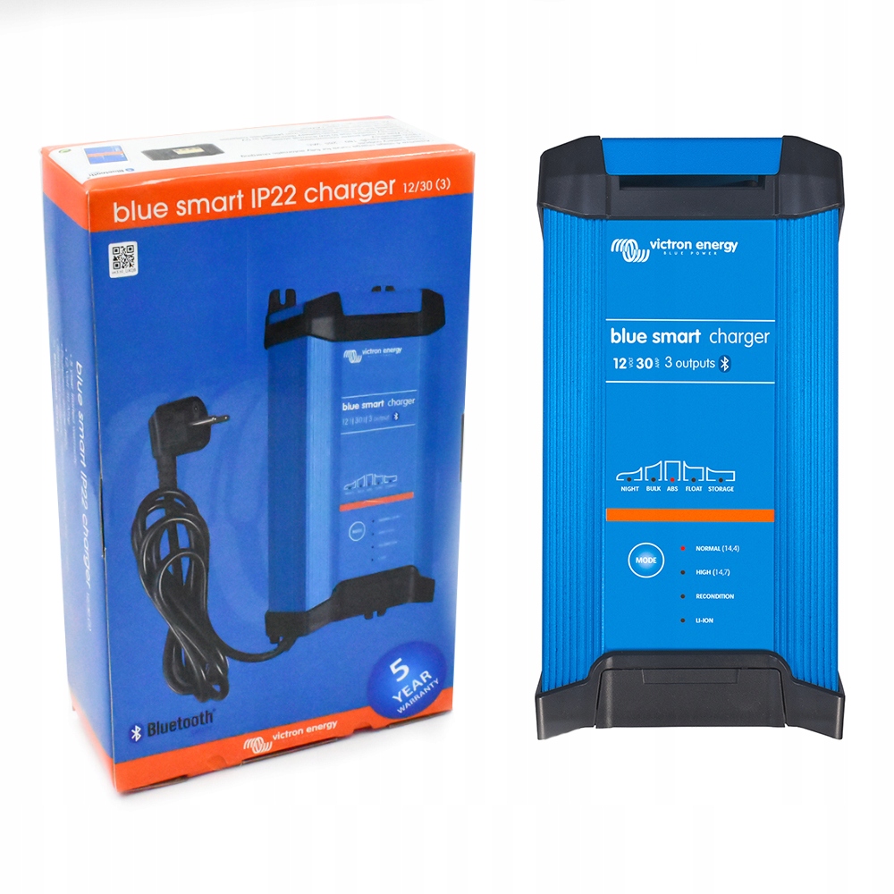 

Ładowarka Victron BlueSmart 12V 30A 3 wyjścia